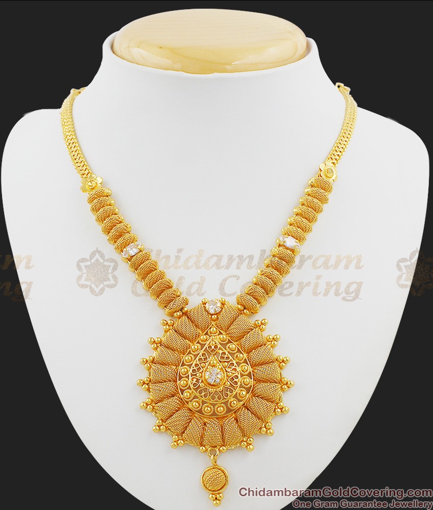 Attractive Handcrafted With Stone Dollar Necklace NCKN1044