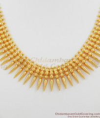 Traditional Gold Plated Mullaipoo Malai Necklace Choker Model NCKN1045 Traditional Gold Plated Mullaipoo Malai Necklace Choker Model NCKN1045