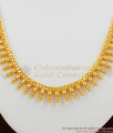Traditional Beads Mullaipoo Gold Necklace South Indian Design NCKN1048