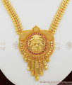 Grand Lakshmi Ruby Stone Dollar Necklace Design Shop Online NCKN1049