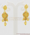 Forming Gold Jewelry Necklace Haaram Design With Earrings NCKN1058