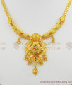 South Indian Beaded Design Forming Necklace Jewelry Set NCKN1061