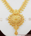 Inspiring Real Gold Traditional Dollar Chain Bridal Wear Necklace Jewellery NCKN1065