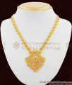 White Crystal Stone Grand Kerala Design Handmade Necklace For Ladies NCKN1067