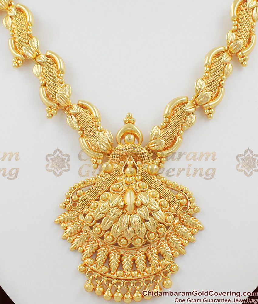 Phoenix Design South Indian Gold Trendy Necklace Jewelry For Ladies NCKN1070