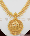 South Indian White Crystal Stone Mullai Arumbu Handmade Necklace Buy Online NCKN1071