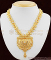 Big Gold Dollar With White AD Stones Imitation Necklace Designs NCKN1072