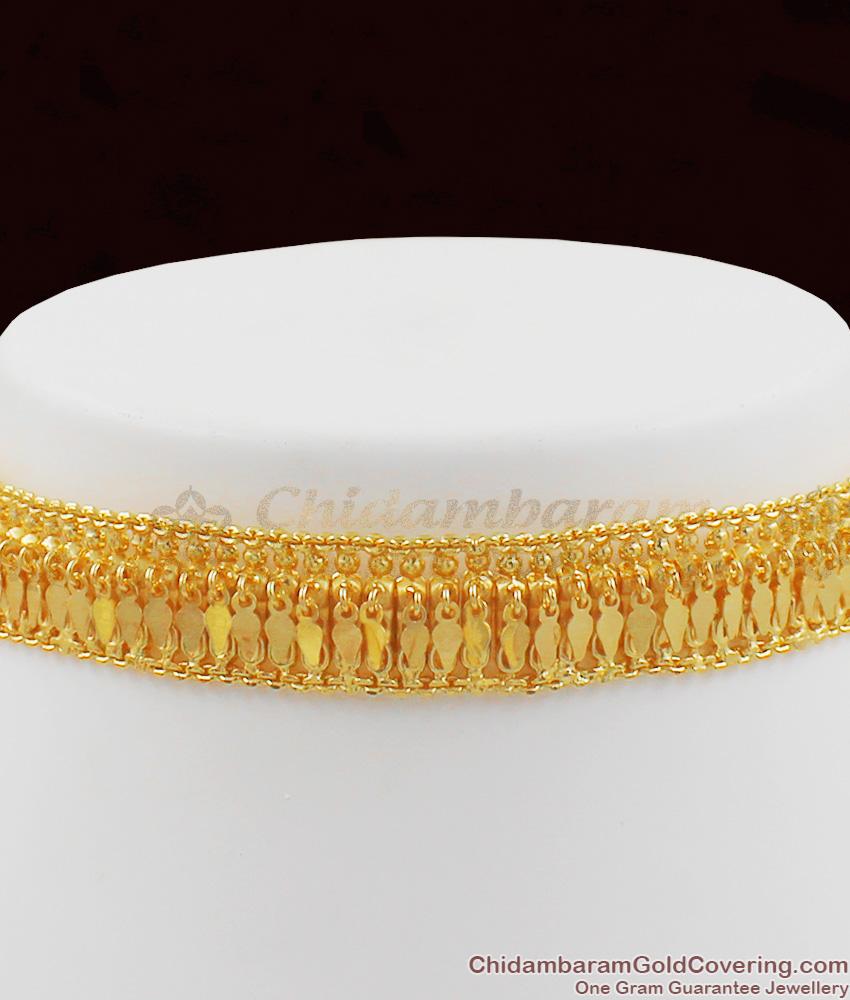 Single Line Kerala Elakkathali Choker Necklace Bridal Jewelry NCKN1075