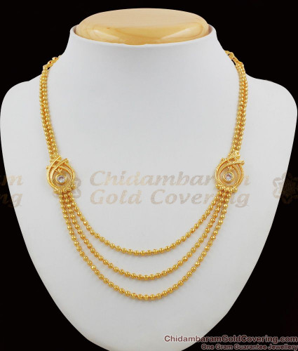 Multi Line Ball and Beads Jewellery 