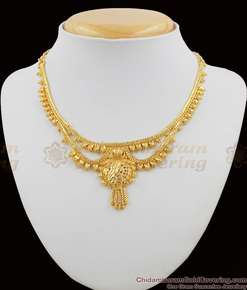 Culcatta Design Gold Necklace Party Wear Buy Online NCKN1088