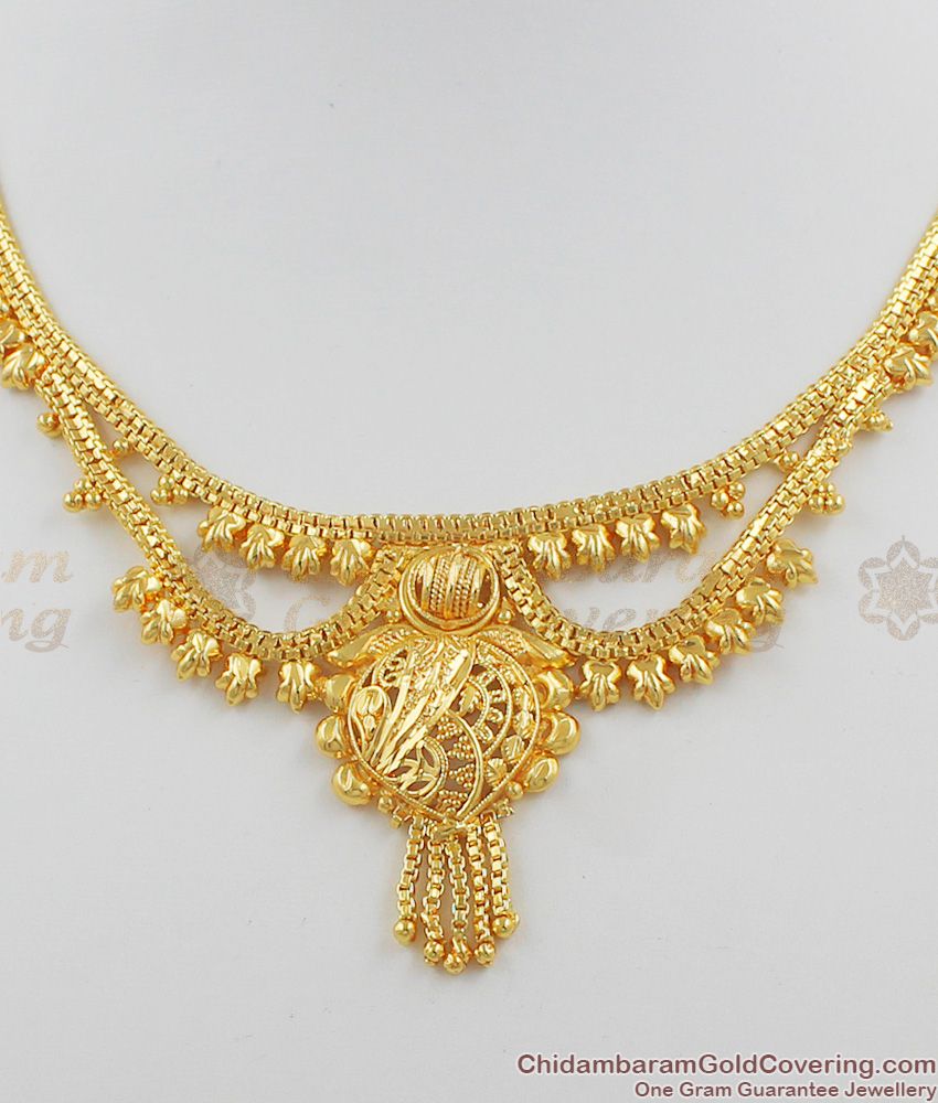 Culcatta Design Gold Necklace Party Wear Buy Online NCKN1088