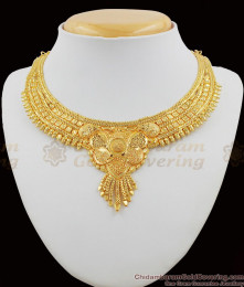 Handcrafted Culcatta Choker Design Gold Plated Necklace Bridal Wear NCKN1091 Handcrafted Culcatta Choker Design Gold Plated Necklace Bridal Wear NCKN1091