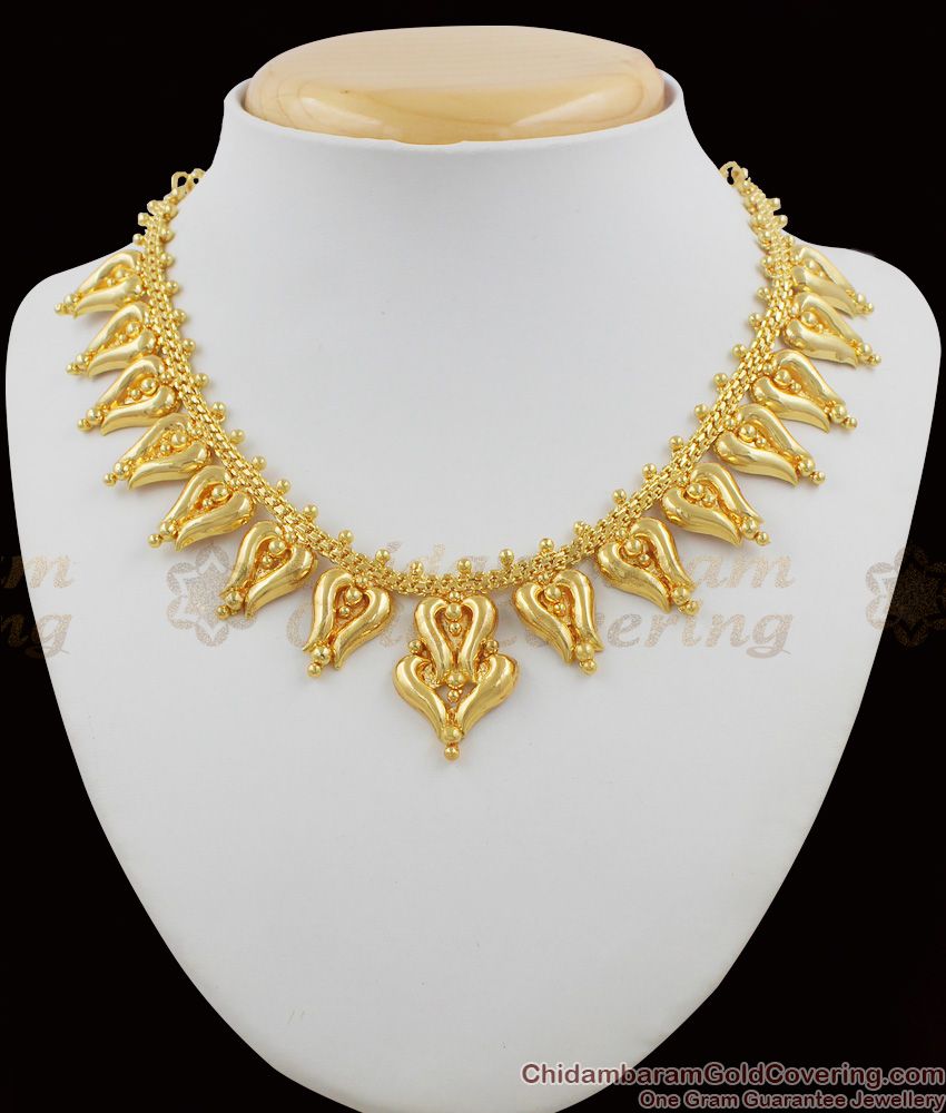 Beautiful  Tribal Traditional Trendy Wear Gold Plated Necklace Collections NCKN1093