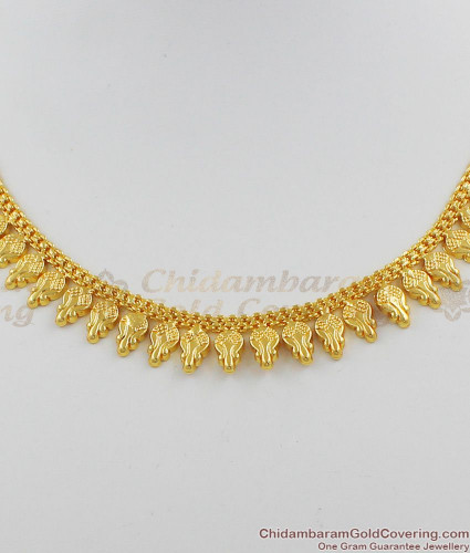 nckn1095 light weight gold necklace collections mullaipoo designs kerala jewelry one gram gold imitation jewelry 350 1 2b