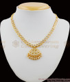 Full AD White Stone Impon Necklace Bridal Jewellery Collections NCKN1099
