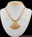 Real Gati Stones Impon Attigai Traditional Gold Choker Necklace Designs NCKN1105