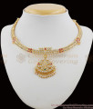 Bridal Design Gati Multi Stones Impon Attigai Necklace Choker Model Online NCKN1107
