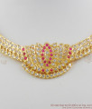 Grand Lotus Design Close Necklace Impon Choker Design Online Offer NCKN1115