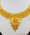 Bridal Jewellery Gold Enamel Forming Necklace Set With Earrings Special Offer NCKN1124