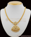 Grand White Stone Dollar Impon Attigai Gold Plated Necklace Five Metal Jewellery NCKN1128