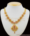 High Gold Pattern Kundun Work Peacock Necklace Bridal Collection Jewellery NCKN1135