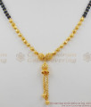 Fancy Black Beads Mangalsutra Gold Plated Balls Necklace For Ladies Online NCKN1159