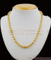 Supreme Gold Balls Design Necklace Chain Imitation Jewellery For Regular Use NCKN1162