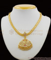 Thick Gold Chain Impon Attigai With Stones Swan Necklace Five Metal Jewelry NCKN1183