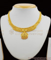 Trendy Party Wear Necklace Set With Earrings Enamel Forming Gold Jewelry NCKN1188
