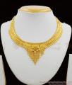 Grand Forming Choker Design Two Gram Gold Plated Bridal Set Jewelry With Earrings NCKN1192