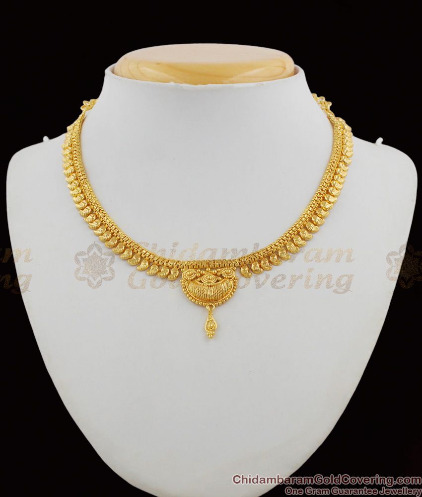 Sizzling Design Gold Plated Attigai Light Weight Jewellery For Ladies Online NCKN1223