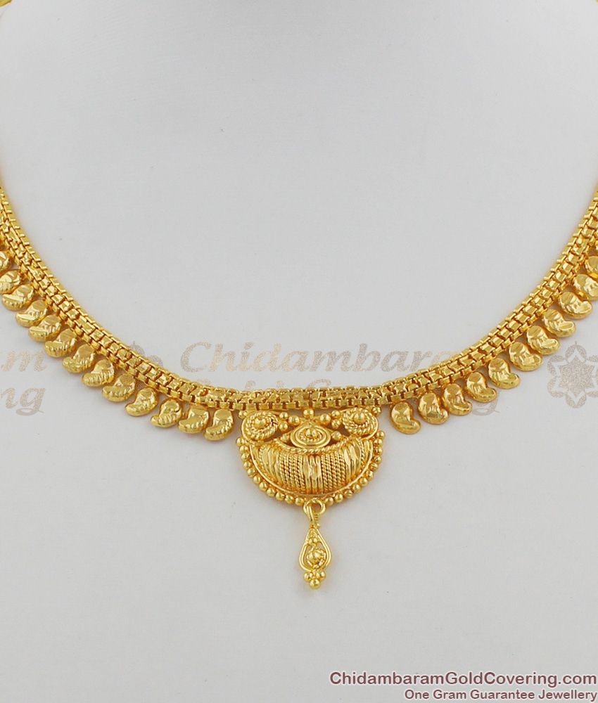 Sizzling Design Gold Plated Attigai Light Weight Jewellery For Ladies Online NCKN1223