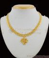 Trendy Heart Dollar Aspiring Gold Necklace Calcutta Light Weight Design NCKN1228