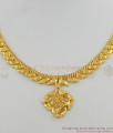 Trendy Heart Dollar Aspiring Gold Necklace Calcutta Light Weight Design NCKN1228