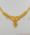 Beautiful Culcatta Light Weight Gold Plated Short Necklace Droplet Model NCKN1235