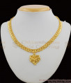 Fancy Wear Light Weight Calcutta Design Gold Plated Necklace Collections NCKN1236