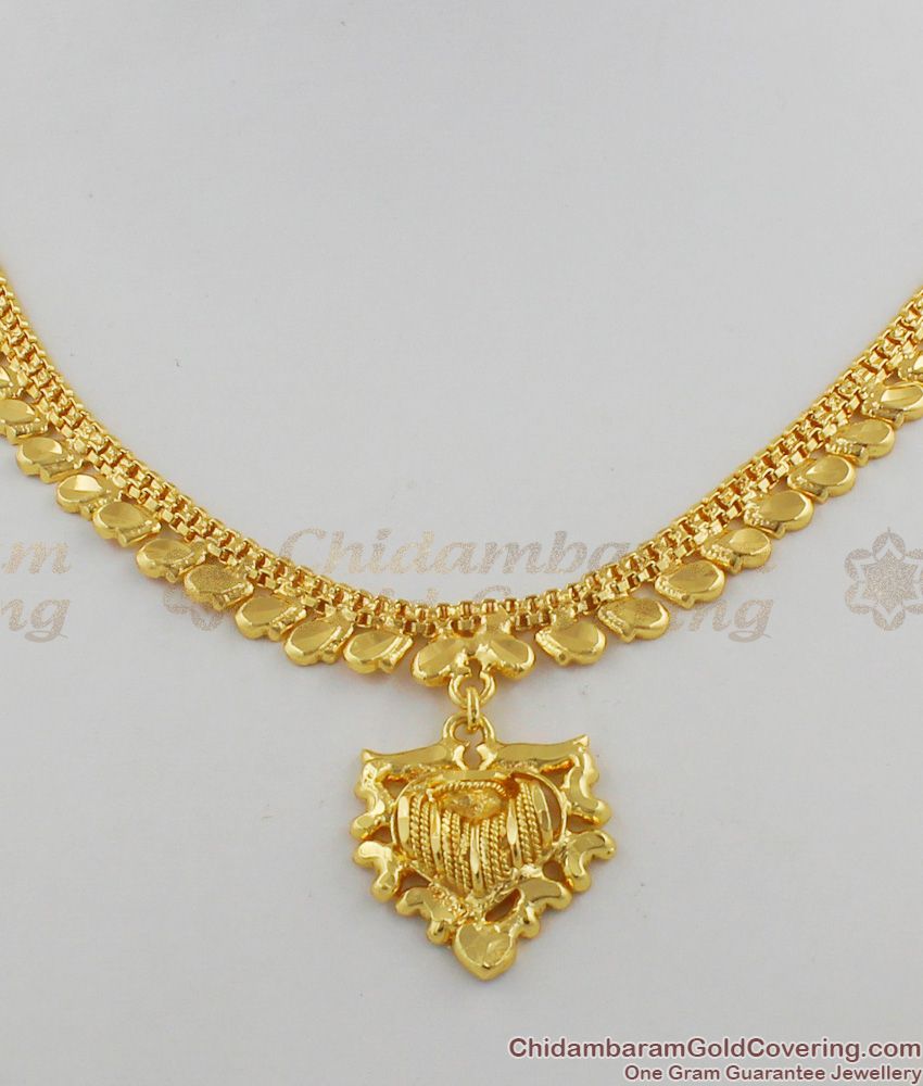 Fancy Wear Light Weight Calcutta Design Gold Plated Necklace Collections NCKN1236