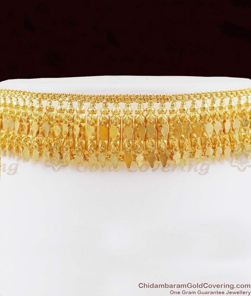 Kerala Elakkathali Gold Plated Choker Necklace Bridal Jewellery For Marriage NCKN1238