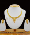 Trendy Two Gram Gold Imitation Enamel forming Jewelry Combo Set With Earrings NCKN1249