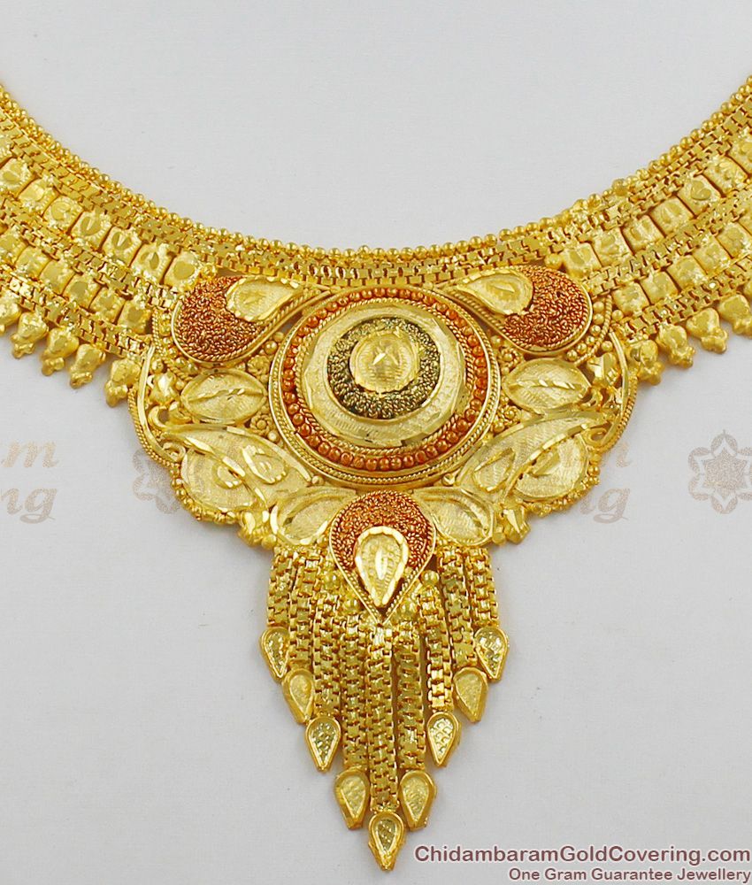 Bollywood Grand Design Full Forming Calcutta Bridal Necklace Collection For Womens NCKN1253