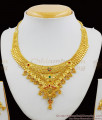 Magnificent Calcutta Forming Design Bridal Necklace Set With Earrings Bridal Jewelry NCKN1255