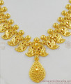 Light Weight Mango Pattern One Gram gold Neckalce Jewellery With Pendant Design NCKN1278