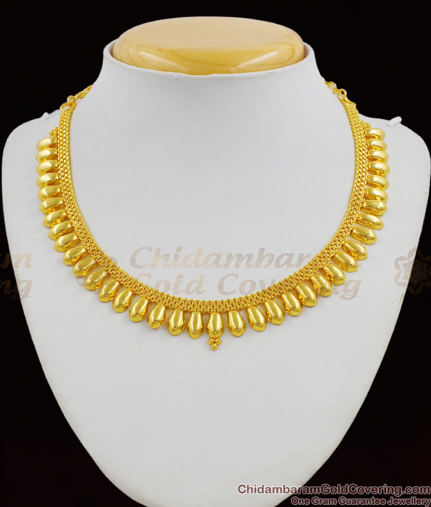 Arumbu Leaf Attigai Close Kerala Necklace Pattern New Arrival Jewelry Online NCKN1283