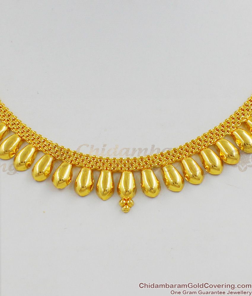 Arumbu Leaf Attigai Close Kerala Necklace Pattern New Arrival Jewelry Online NCKN1283