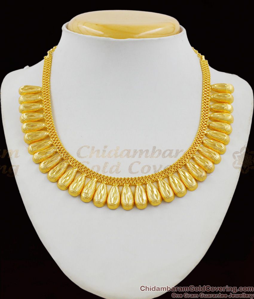 Gold Plated Kerala Traditional Designer Necklace Online|Kollam Supreme