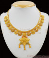 Forming Gold Imitation Necklace Star Flower Design Bridal Jewelry Collection NCKN1334