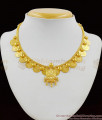 Lakshmi Dollar With Kasu Malai Full Gold Tone Guaranteed Necklace For Traditional Use NCKN1353 Lakshmi Dollar With Kasu Malai Full Gold Tone Guaranteed Necklace For Traditional Use NCKN1353