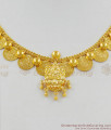 Lakshmi Dollar With Kasu Malai Full Gold Tone Guaranteed Necklace For Traditional Use NCKN1353