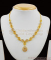 High On Trend White Stone Gold Forming Light Weight Necklace Jewellery Set NCKN1368