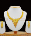 Bridal Droplet Model Gold Forming Necklace Earrings Combo Set Jewelry Design NCKN1389